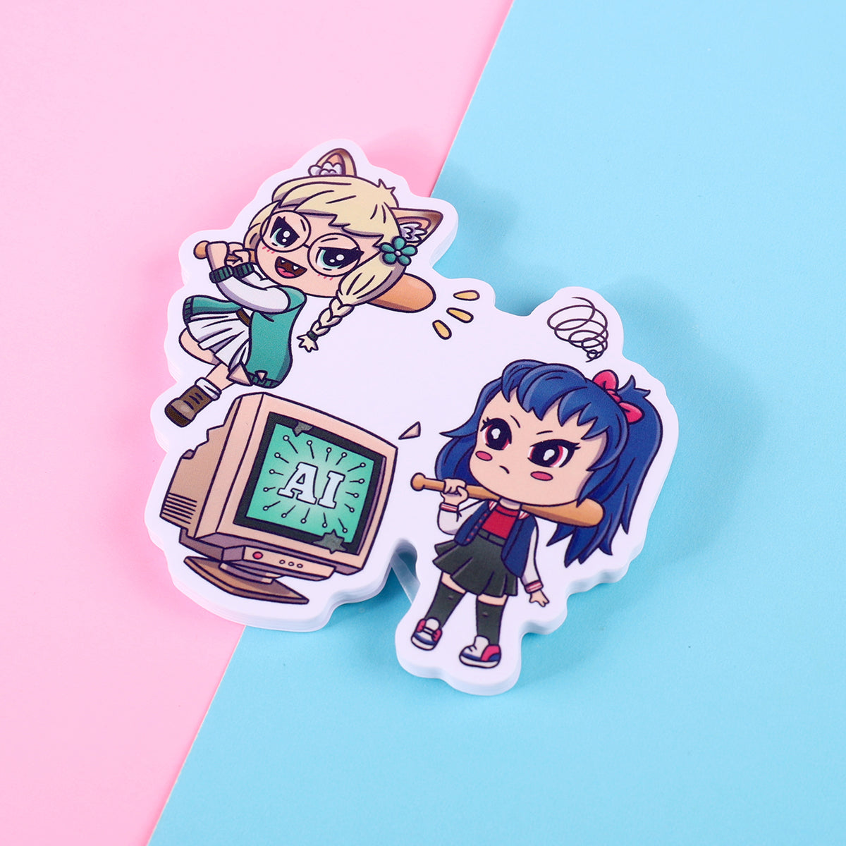 Anti AI Art Sticker