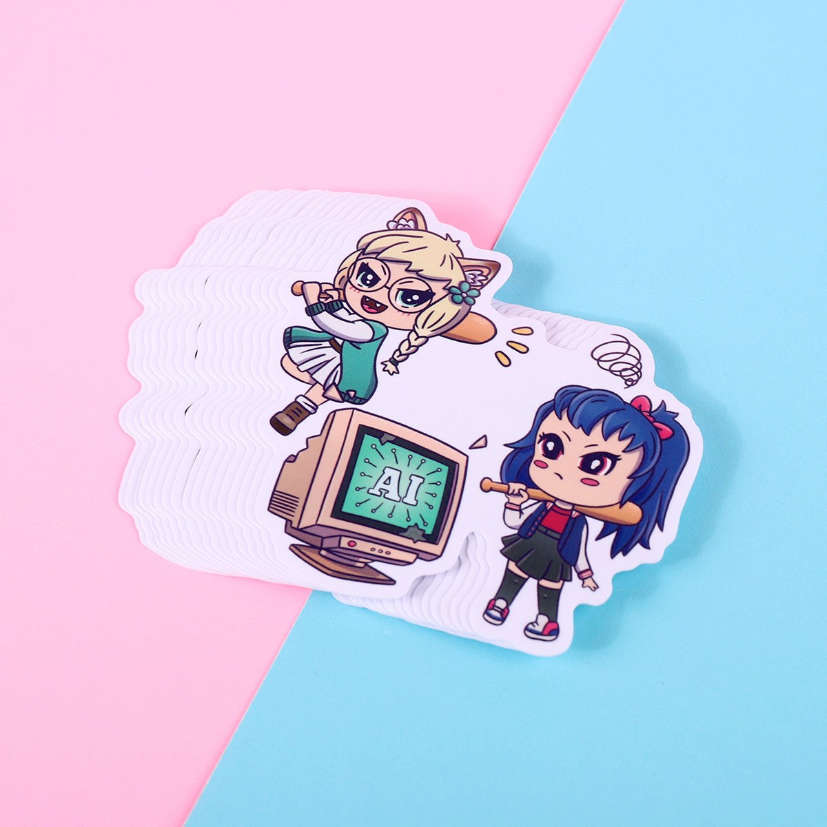 Anti AI Art Sticker